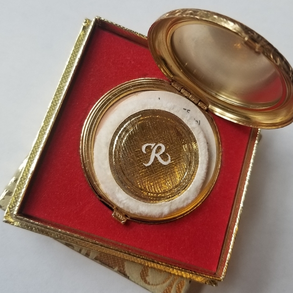 ❗Rare Antique Revlon Gold Powder Mirror Compact with Original box and Wrapping❗ - Picture 3 of 10